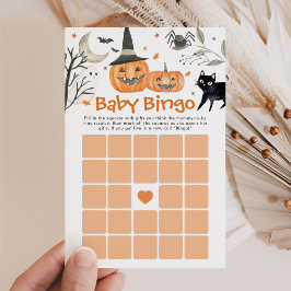 Lámina Juego de Bingo Baby Shower de Little Boo de Hallow