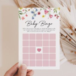 Lámina Juego de Bingo Baby Shower de Little Wildflower