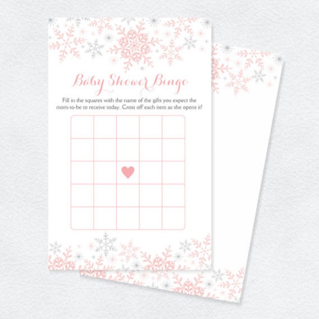 Lámina Juego de Bingo Baby Shower de Snowflake (Subido por el creador)
