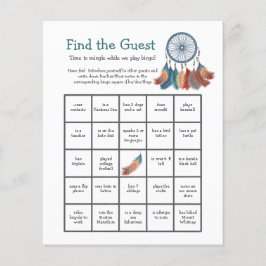 Lámina Juego de Bingo Baby Shower Dreamcatcher Find the G