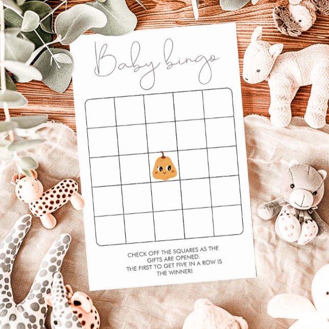 Lámina Juego de Bingo Baby Shower para calabaza pequeña (Subido por el creador)