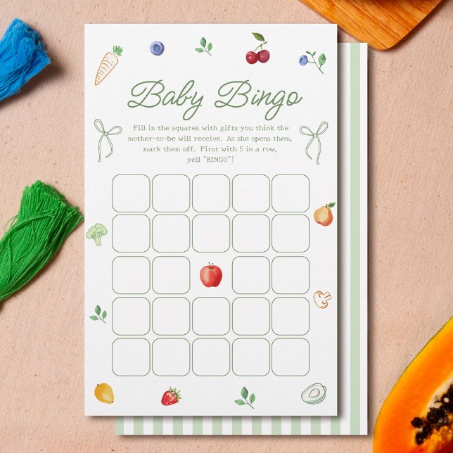 Lámina Juego de Bingo Baby Shower para los agricultores (Subido por el creador)