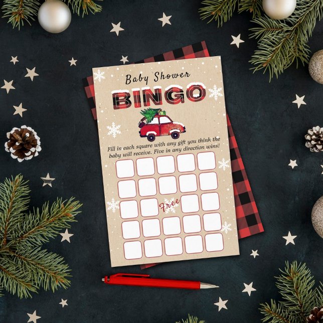 Lámina Juego de bingo Baby Shower para navidades (Subido por el creador)