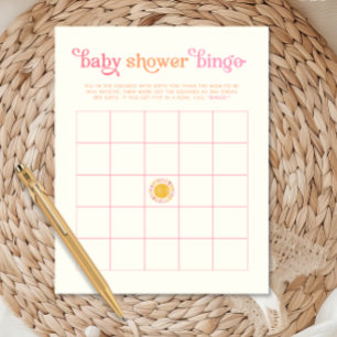 Lámina Juego de Bingo Baby Shower Sunshine