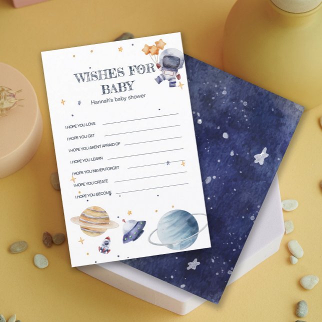 Lámina Juego de Bingo Bebé Baby Shower Rocketship Astrona (Astronaunt Rocketship Baby Shower Baby Bingo Game)