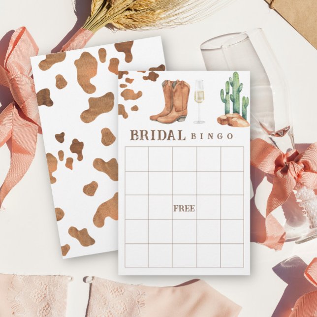 Lámina Juego de bingo Boots & Bubbly Bridal ducha (Subido por el creador)