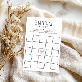 Lámina Juego de Bingo Bow Bridal Shower