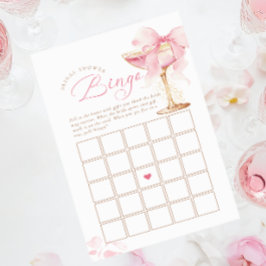 Lámina Juego de Bingo Bow Bridal Shower