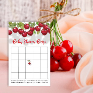 Lámina Juego de Bingo Cherry Baby Shower