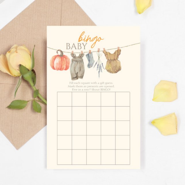 Lámina Juego de Bingo Chica de Ropa de Calabaza (Subido por el creador)