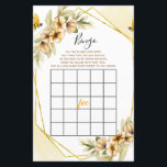 Lámina Juego de Bingo de acuarela botánica de Bee<br><div class="desc">Juego de Bingo de acuarela botánica de Bee</div>