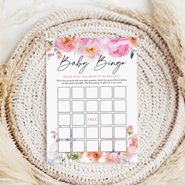 Lámina Juego de bingo de Baby Shower (Subido por el creador)