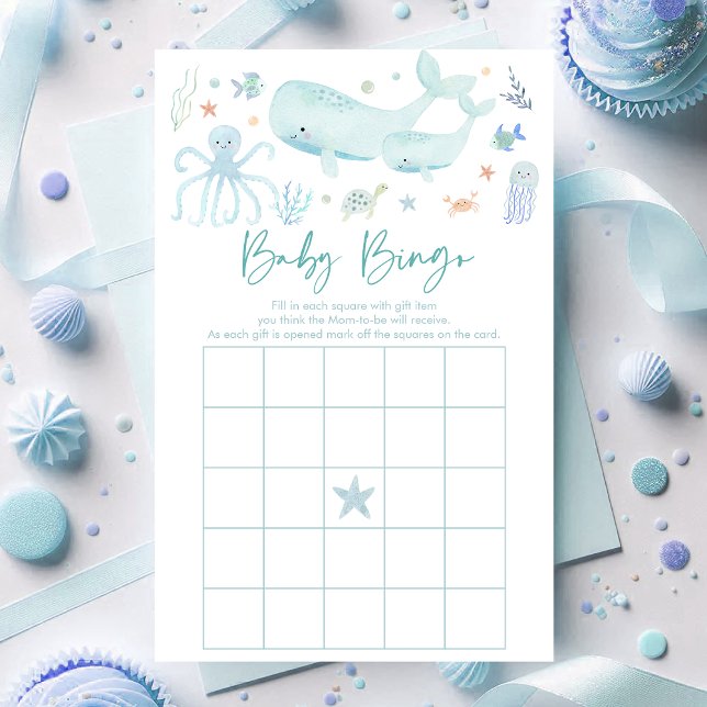 Lámina Juego De Bingo De Baby Shower De Blue Boy Under Se (Subido por el creador)