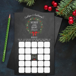 Lámina Juego de Bingo de Baby Shower de Merry Little Navi