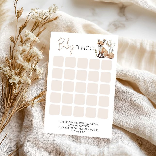 Lámina Juego de bingo de Baby Shower Woodland (Subido por el creador)