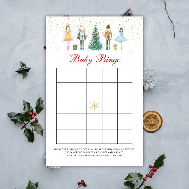 Lámina Juego de Bingo de Bebé Cascanueces de Navidad (Subido por el creador)