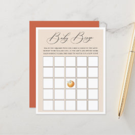 Lámina Juego de Bingo de Bebé Cutie