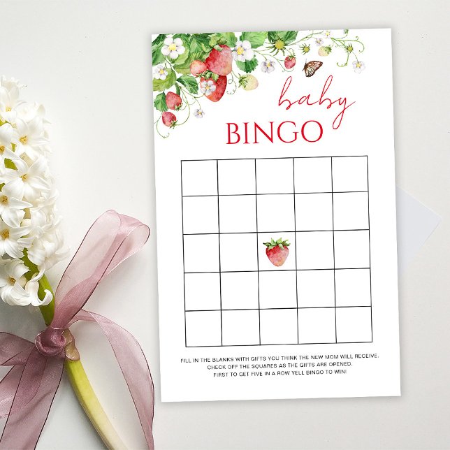 Lámina Juego de Bingo de Bebé Fresa (Subido por el creador)