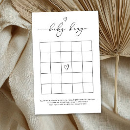 Lámina Juego de Bingo de Bebé Neutro en Género
