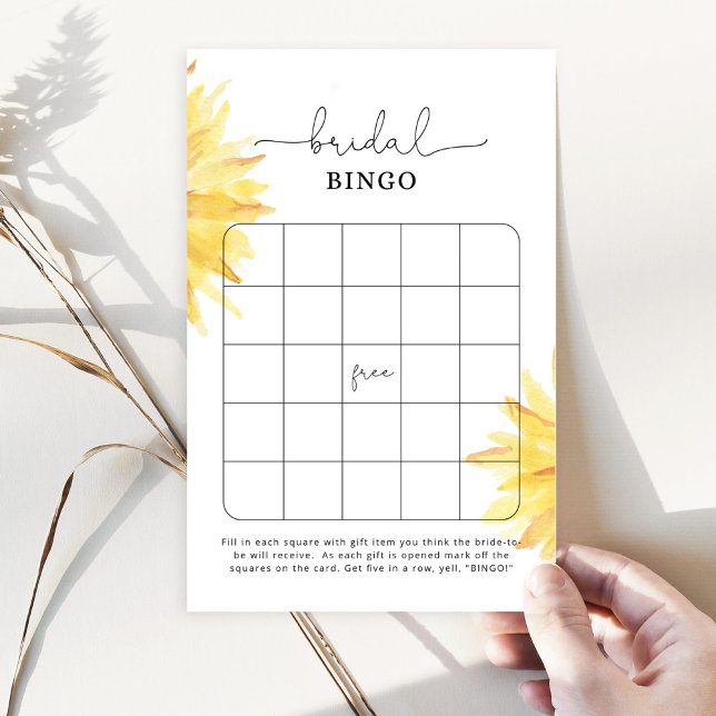 Lámina Juego de bingo de ducha con girasol acuático (Subido por el creador)