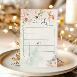 Lámina Juego de bingo de ducha de bebé de invierno de Dee