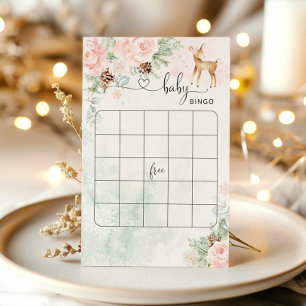 Lámina Juego de bingo de ducha de bebé de invierno de Dee