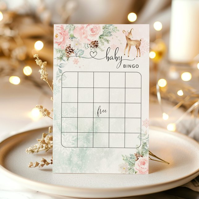 Lámina Juego de bingo de ducha de bebé de invierno de Dee (Subido por el creador)