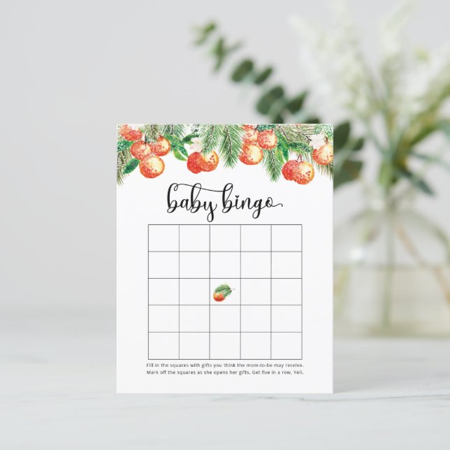 Lámina Juego de bingo de ducha de bebé pequeño (Anverso de pie)