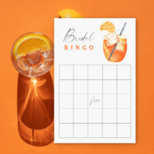 Lámina Juego de bingo de ducha de novia Aperol Spritz