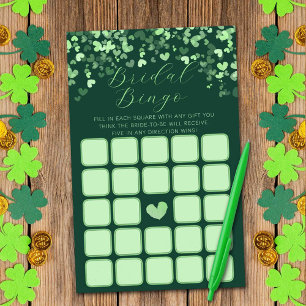Lámina Juego de bingo de ducha de novia del Día de San Pa