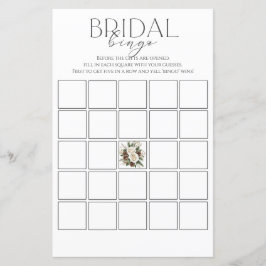 Lámina Juego de bingo de ducha de novia en invierno