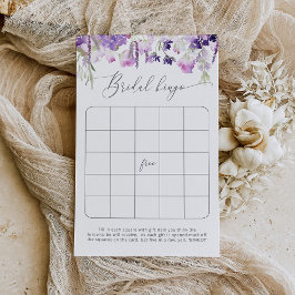 Lámina Juego de bingo de ducha de novia Lavender