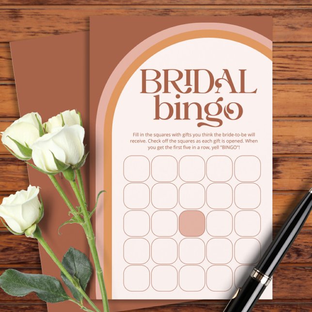 Lámina Juego de bingo de ducha de novia Terracotta Arch m (Subido por el creador)