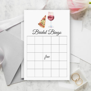 Lámina Juego de bingo de ducha perfecto para parejas de n