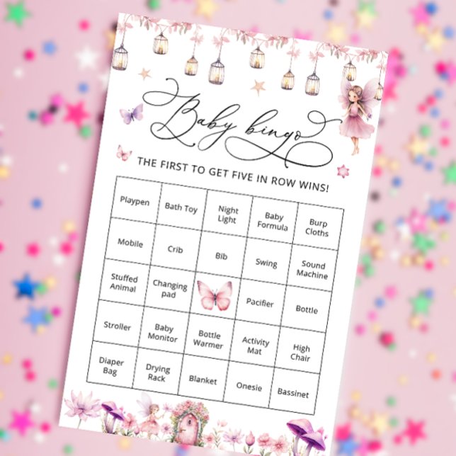 Lámina Juego de Bingo de Flores Lejanas Cuestas Baby Show (Subido por el creador)