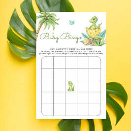 Lámina Juego de Bingo de Huevo de Dinosaurio Cute Baby Sh