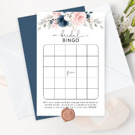 Lámina Juego de bingo de novia floral y ruidoso