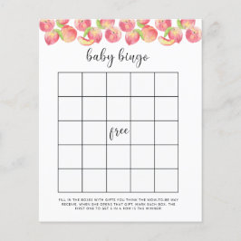 Lámina Juego de bingo de shower de bebé en acuarela meloc