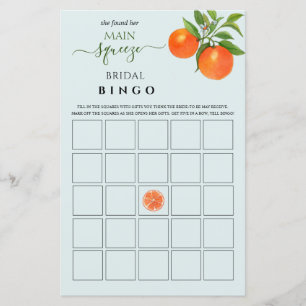 Lámina Juego de Bingo de Squeeze Bridal Shower