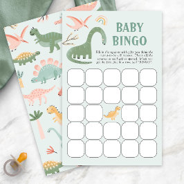 Lámina Juego de Bingo Dinosaur Baby