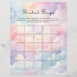 Lámina Juego de Bingo Dreamy Cloud Nueve Bridal