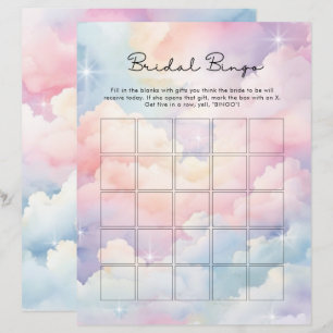 Lámina Juego de Bingo Dreamy Cloud Nueve Bridal