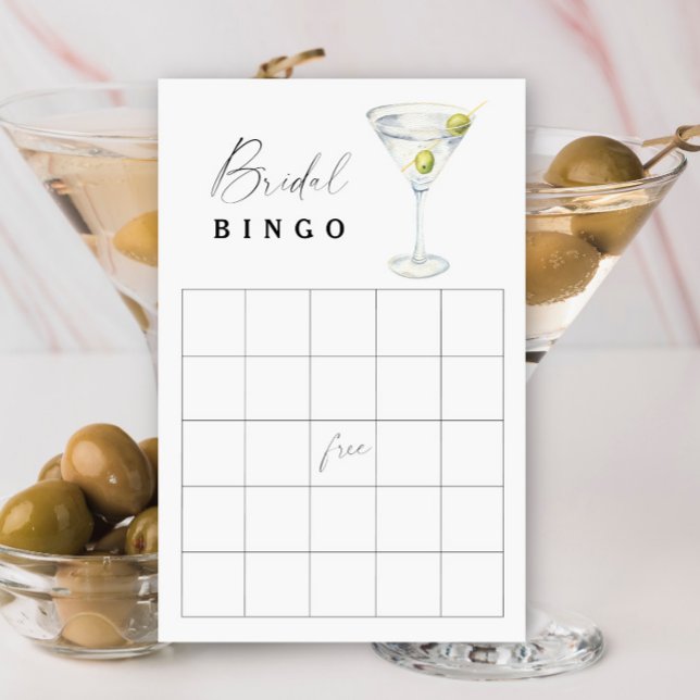 Lámina Juego de bingo Dry Martini Bridal con ducha (Subido por el creador)