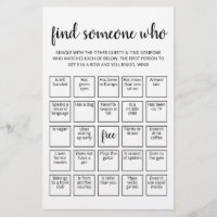 Juego de bingo editable para encontrar a alguien