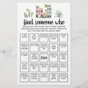 Lámina Juego de bingo editable para encontrar a alguien