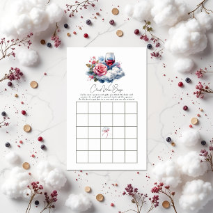 Lámina Juego de Bingo en Cloud Wine Bridal Shower