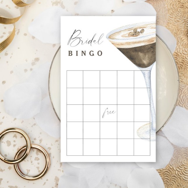 Lámina Juego de bingo Espresso Martini Bridal ducha (Subido por el creador)
