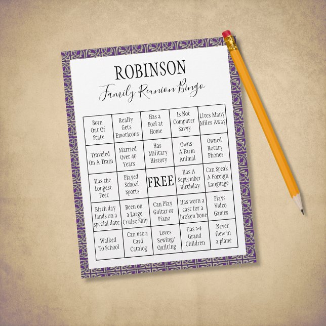 Lámina Juego de Bingo Familiar Reunión 3 (Subido por el creador)