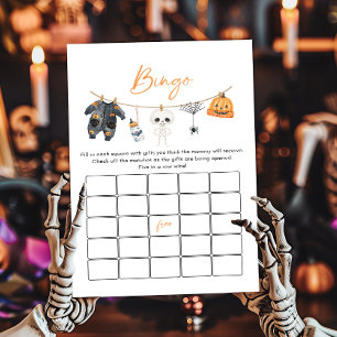 Lámina Juego de Bingo Little Boo Halloween Clothesline