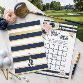 Lámina Juego de Bingo Nupcial de Golf para Despedida de S